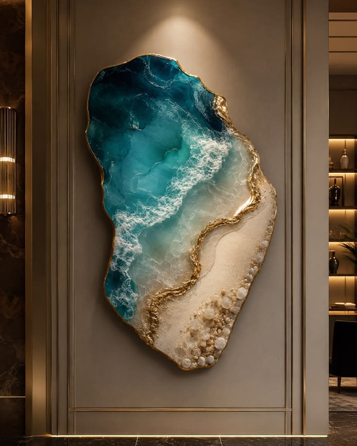 Resin Sketch Wall Panel
